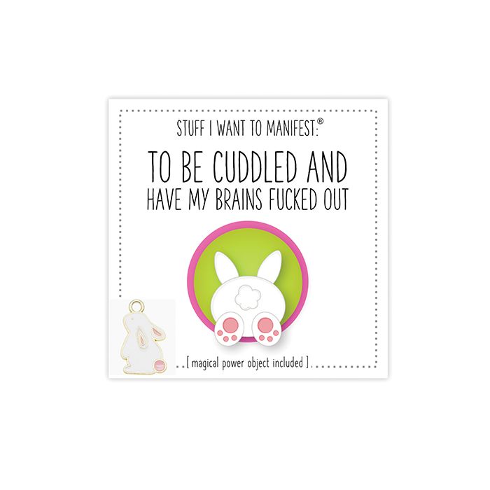 Warm Human To Be Cuddled + Have My Brains Fucked Out Mini Card & Charm